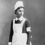 Young girl in Red Cross uniform_c 1900